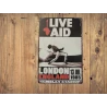 Wandschild LIVE AID '13. Juli 1985' Vintage Retro - Mancave - Wanddekoration - Werbeschild - Metallschild