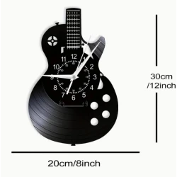 LP-Uhr Gitarre Gibson Les Paul / Vinyl-Wanduhr mit LED-Beleuchtung