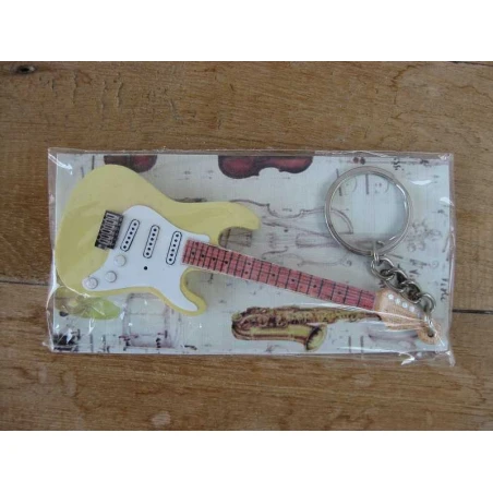 keyring Fender Stratocaster yellow