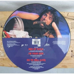 Originele Picture Disk (LP) van Alice Cooper 'Bed of Nails' 1989