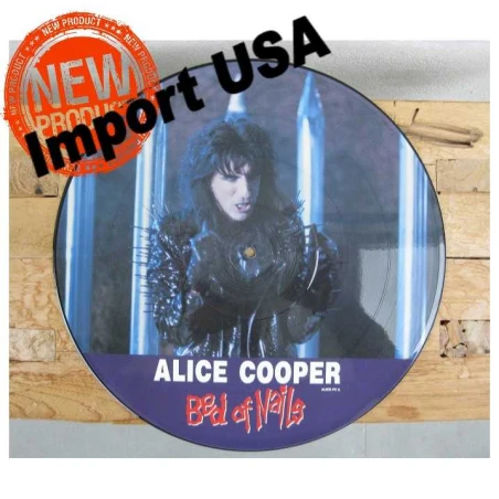 Originele Picture Disk (LP) van Alice Cooper 'Bed of Nails' 1989