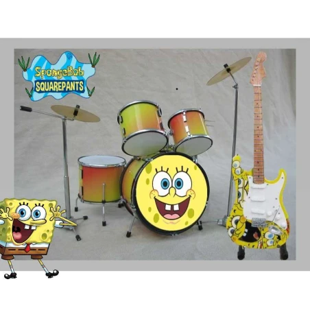 Miniatuur Sponge Bob drumstel