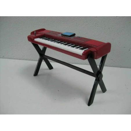 Miniatuur digitaal keyboard (rood) met standaard