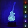 ROCK LED gitaar Gibson Les Paul 3D lamp (7 kleuren instelbaar) one-touch