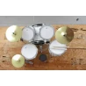 Miniatuur drumstel Tama Rockstar white EXCLUSIEF met veel details