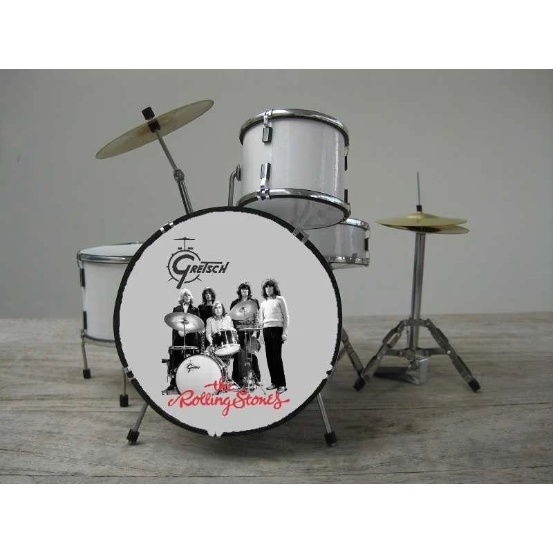 Miniatuur drumstel van The Rolling stones "Gretsch jaren '50-60"  - LUXE model -