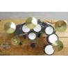 Drumstel UNIEK Queen classic black met dubbele bass