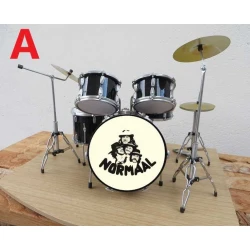 Drumstel Normaal  "bandleden" Black Rock of "haan"  (Nieuw zeer gedetailleerd model!!!)