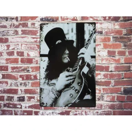 Wandbord  SLASH 'Guns 'n Roses' - Vintage Retro - Mancave - Wand Decoratie - Reclame Bord - Metalen bord