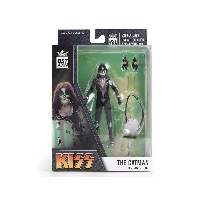 Rock action figure  Peter Criss  " KISS " origineel BST AXN met beweegbare delen