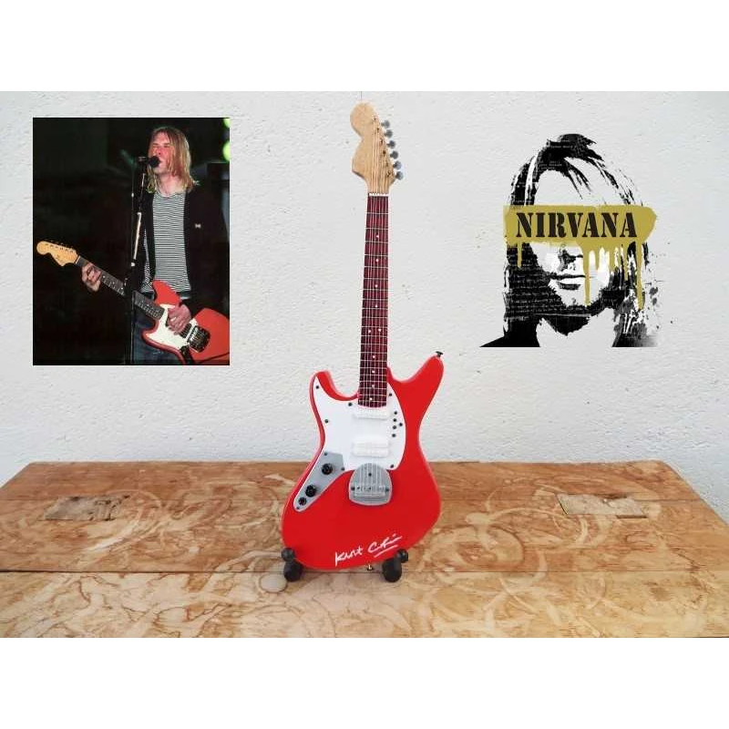 Gitaar Fender Jag-Stang van Kurt Cobain - NIRVANA - signed