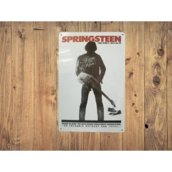 Wandschild Bruce Springsteen „The Boss“ – Vintage Retro – Mancave – Wanddekoration – Werbeschild – Metallschild