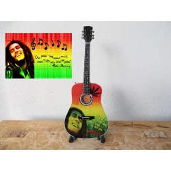 Akustische Gitarre Bob Marley „Eine gute Sache an der Musik …“