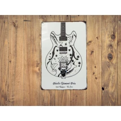 Wandschild Schecter Diamond Porl Thompson „The Cure“ – Vintage Retro – Mancave – Wanddekoration – Werbeschild