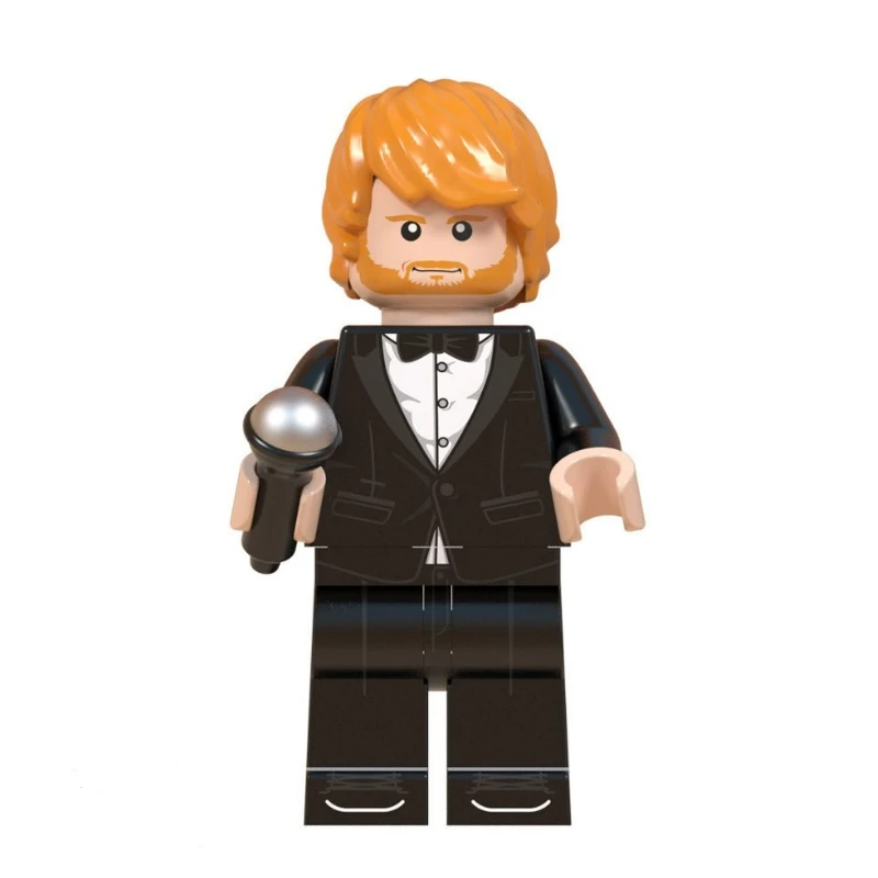 Lego ROCK Figur Ed Sheeran mit Mikrofon