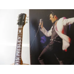 SET: Rock-Actionfigur Elvis Presley, Metallwandplatte und Gitarre GIBSON SJ-200 Elvis