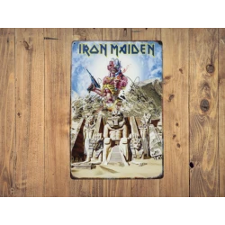 Metallwandschild Iron Maiden - mancave - metal plate -