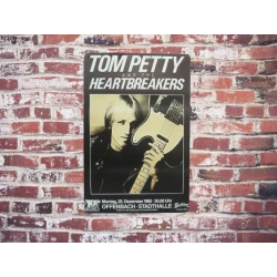 Metallwandschild Tom Petty and the Heartbreakers - mancave - metal plate -