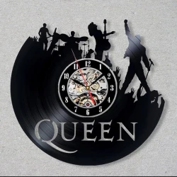 LP-Uhr Queen / Vinyl-Wanduhr Queen Freddie Mercury