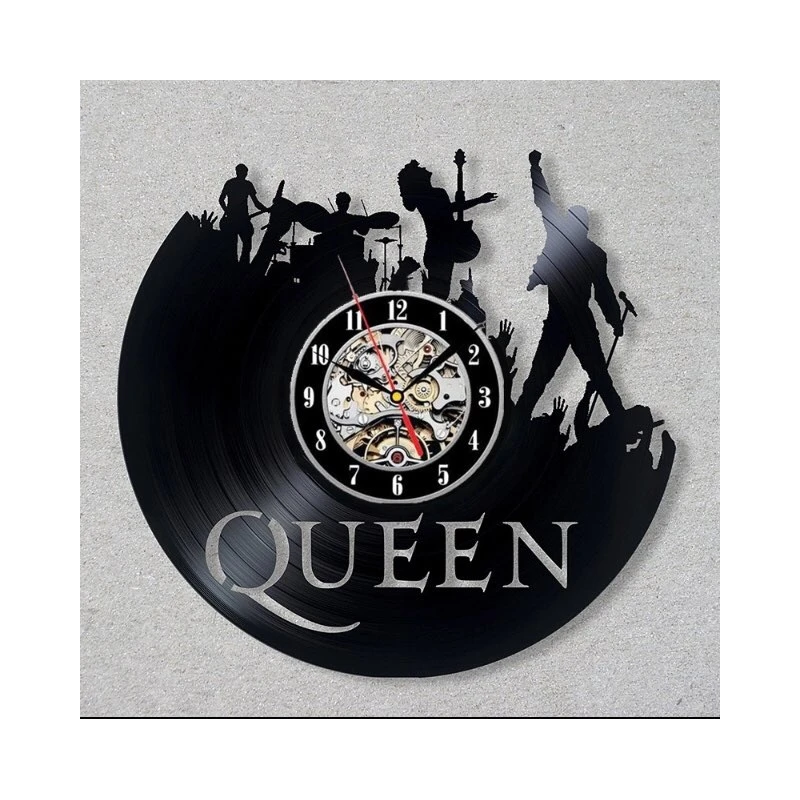 LP-Uhr Queen / Vinyl-Wanduhr Queen Freddie Mercury