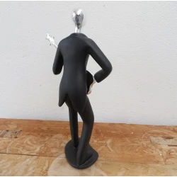 Original-Figur, Dekoration, abstrakte Skulptur 'GITARRIST' HOME DECO ART