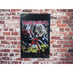 Wandschild IRON MAIDEN - Vintage Retro - Mancave - Wanddekoration - Werbeschild -