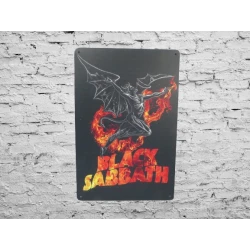 Wandschild BLACK SABBATH Vintage Retro - Mancave - Wanddekoration - Werbeschild - Metallschild