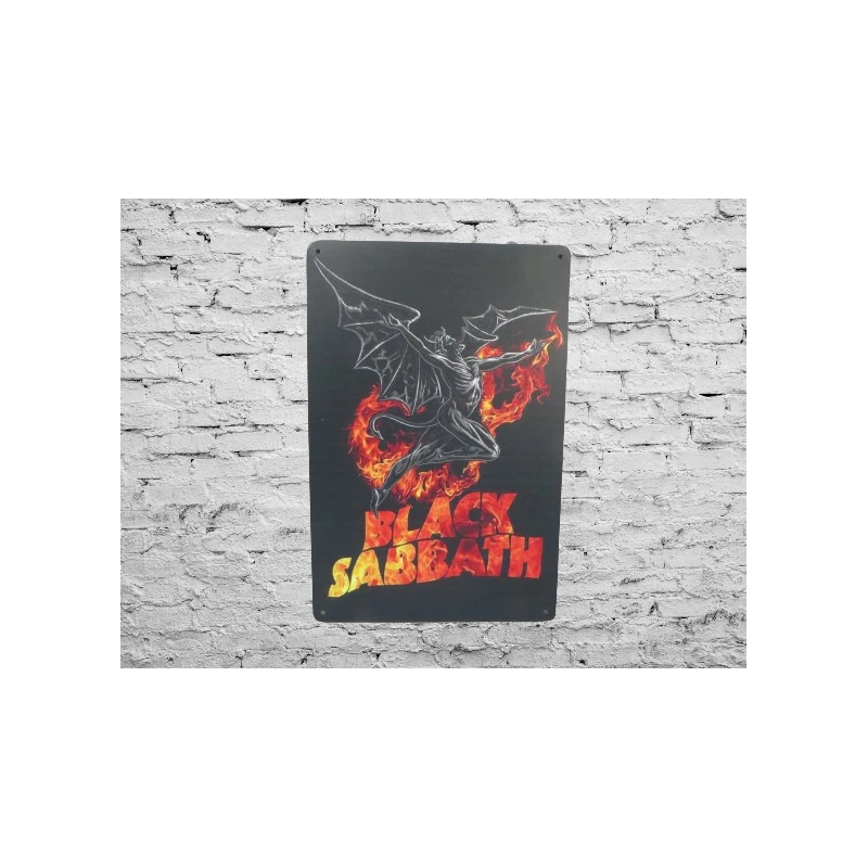 Wandschild BLACK SABBATH Vintage Retro - Mancave - Wanddekoration - Werbeschild - Metallschild