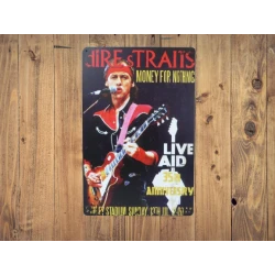 Wandschild DIRE STRAITS money for nothing Vintage Retro - Mancave - Wanddekoration - Werbeschild - Metallschild