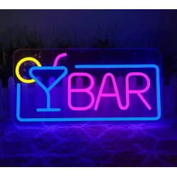 LED-LEUCHTREKLAME „BAR“ NACHTBELEUCHTUNG / STIMMUNGSBELEUCHTUNG