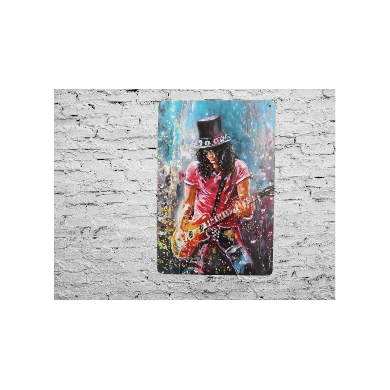 Wandschild SLASH 'Paint Art Artist' - Vintage Retro - Mancave - Wanddekoration - Werbeschild - Metallschild