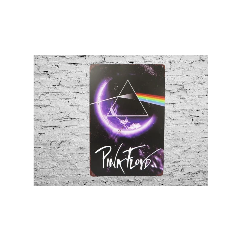 Wandschild PINK FLOYD Vintage Retro - Mancave - Wanddekoration - Werbeschild - Metallschild