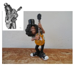 Original Rockband ART Statue Figur GITARIST SLASH (Guns & Roses) GNR