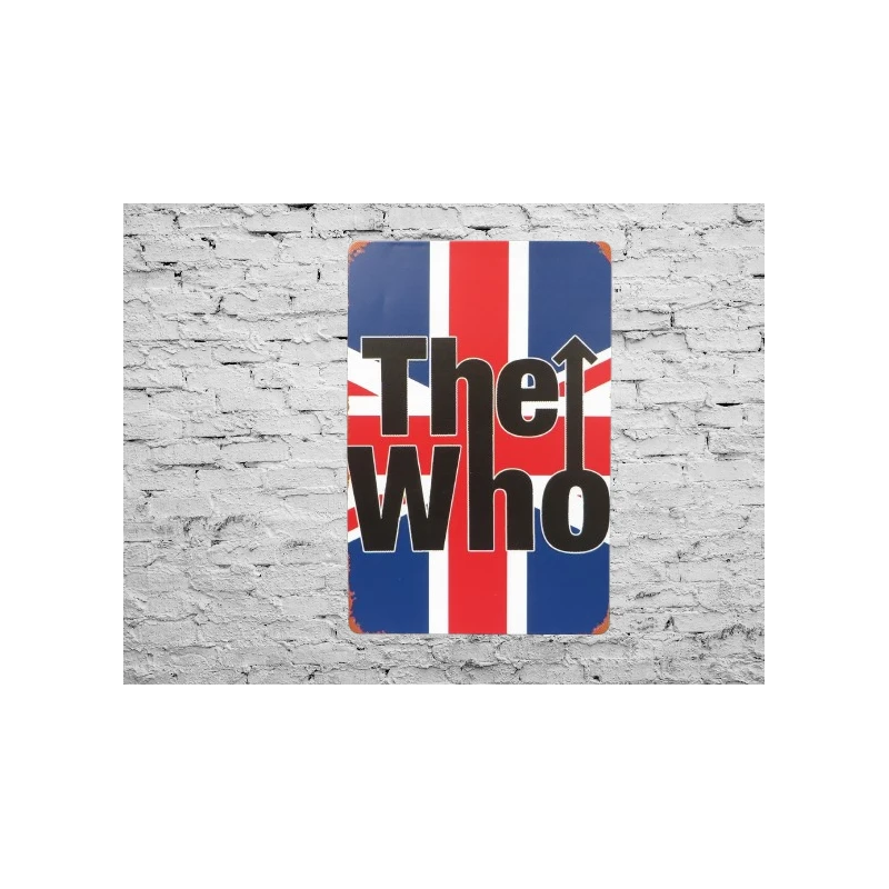 Wandschild THE WHO Vintage Retro - Mancave - Wanddekoration - Werbeschild - Metallschild